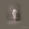 Silver-gray pure cotton milk silk women's bathrobe and bathrobe skirt style large-sized pajamas Specification image